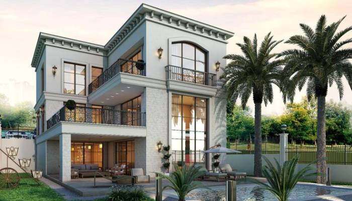 طراحی ویلا تریبلکس نئوکلاسیک در دماوند