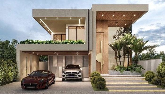 حیاط سازی ویلا کوچک