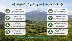 نکات خرید زمین باغی در دماوند